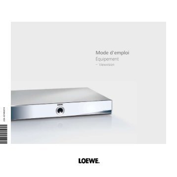 Mode d'emploi - Loewe