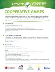 COOPERATIVE GAMES - PHE Canada