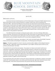 Students Dress Code Revised - Blue Mountain School District
