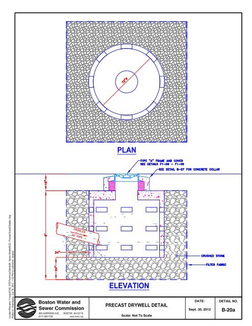 Precast Drywell Details - Boston Water and Sewer Commission