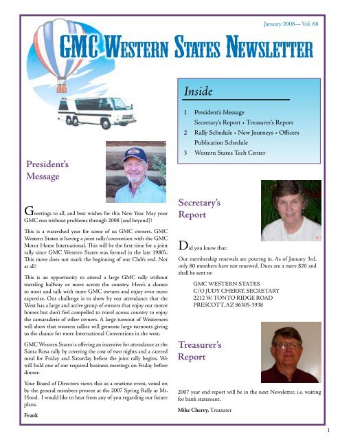 Gmc Western States Newsletter Gmcws Org