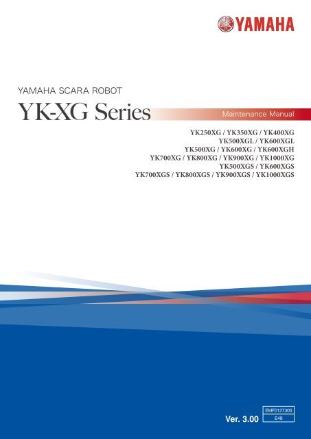 YK XG series M M English Yamaha Robotics
