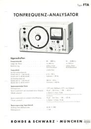 ton frequ e nz.analysator rohde & schwarz - Classic Broadcast