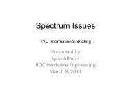 Spectrum Issues TAC Presentation - NEXRAD Radar Operations ...