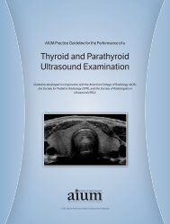 Thyroid and Parathyroid Ultrasound Examination - AIUM