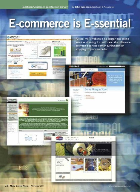 E-commerce is E-ssential - Metal Center News