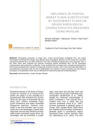 INFLUENCE OF PARTIAL WHEAT FLOUR SUBSTITUTION ... - FINS