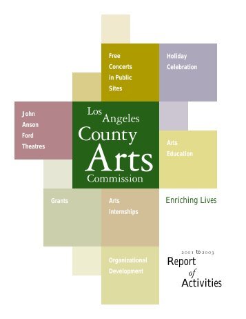 Biennial Report 2001-03 - Los Angeles County Arts Commission