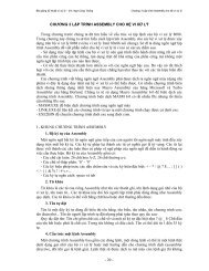 - 20 - CHƯƠNG 3 LẬP TRÌNH ASSEMBLY CHO HỆ VI XỬ LÝ Trong ...