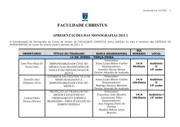 Direito - Faculdade Christus