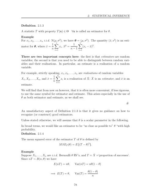 PDF of Lecture Notes - School of Mathematical Sciences