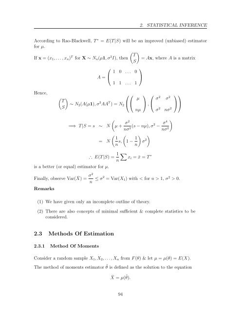 PDF of Lecture Notes - School of Mathematical Sciences