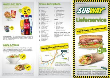 Subway Salat Kalorien