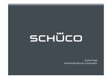 Jochen Kluge Fachvertrieb Security & Automation - Security-Forum