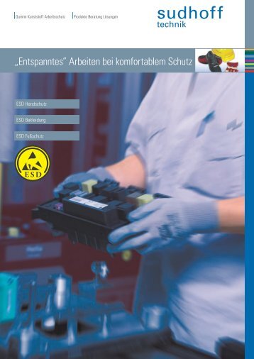 ESD Bekleidung Handschutz FuÃŸschutz - sudhoff technik GmbH
