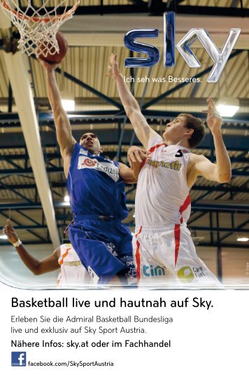 Basketball live und hautnah auf Sky. - Sportmedienverlag