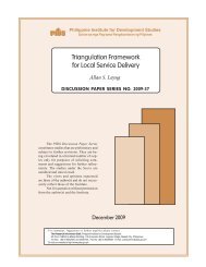 Triangulation Framework for Local Service Delivery - Philippine ...