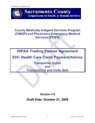 HIPAA Trading Partner Agreement 835- Health Care Claim Payment ...