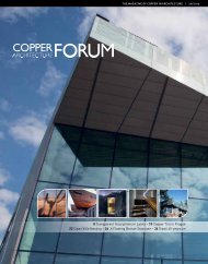 Copper Architecture Forum - Copper Development Association