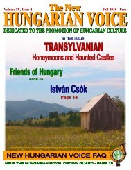 Page 14 In this issue: - new hungarian voice