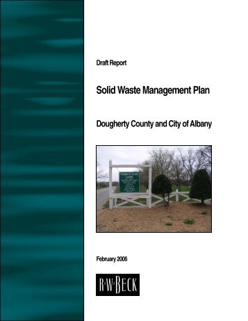 Solid Waste Management Plan - City of Albany, Georgia