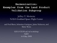 (Jeffery Morisette, NASA) - 2.6Mb pdf - QA4EO