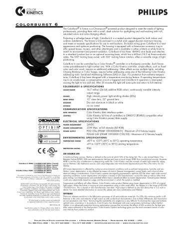 colorburst 6 - Architectural Lighting Associates (ALA, Inc.)