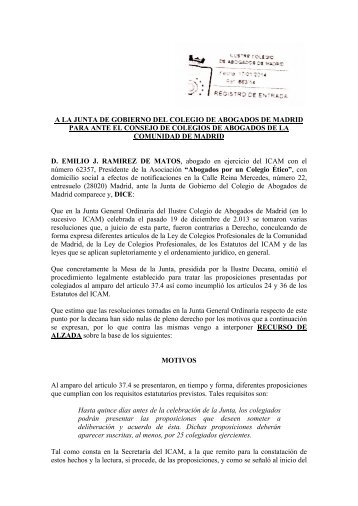 Recurso-de-Alzada-contra-la-desestimación-de-las-Proposiciones-de-la-Junta-General-Ordinaria-de-19-de-2013