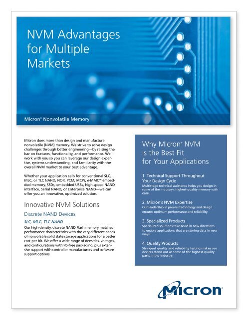 Nand Flash Flyer Micron Nand Flash Flyer Micron