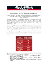 MEDIA WORLD PRESENTA “GLI EUROPEI CHE VORREI”