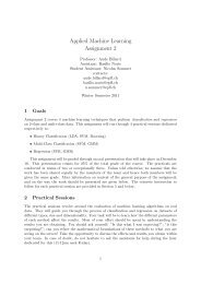 Applied Machine Learning Assignment 2 - LASA - EPFL