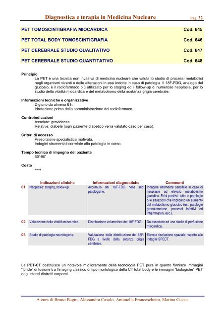 Diagnostica e terapia in Medicina Nucleare - Policlinico di Modena