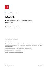 MA409 Continuous-Time Optimisation