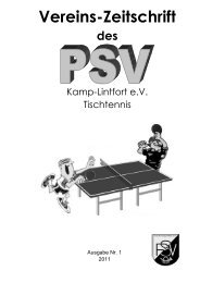 Vereins-Zeitschrift - Post SV Kamp-Lintfort