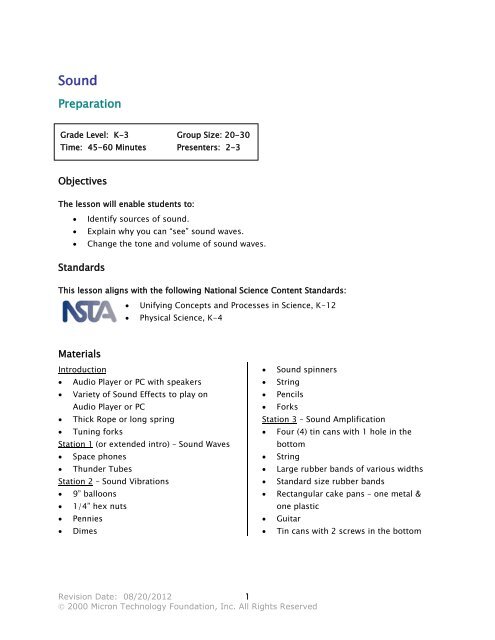 Lesson Plan - Micron