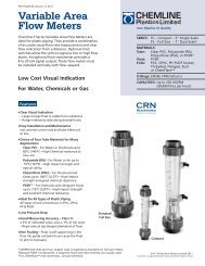 Variable Area Flow Meters - F Series, Ideal For ... - Temp-Press Inc