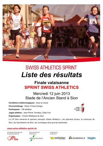 RÃ©sultats complets_Finale valaisanne_Sprint Swiss ... - CA Sion