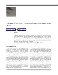 Aircraft Wake Vortex Detection Using Continuous-Wave Radar