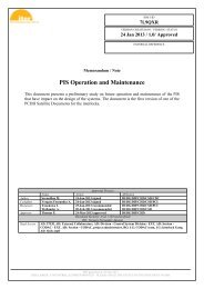 PIS Operation and Maintenance - Iter