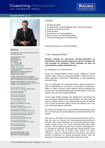 PDF-Datei - Coaching-Newsletter