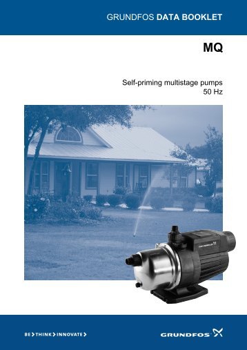 GRUNDFOS DATA BOOKLET - Online Pump Supplies