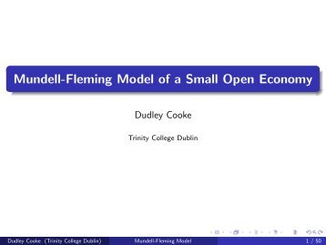 Mundell-Fleming Model of a Small Open Economy - LaGuardia ...