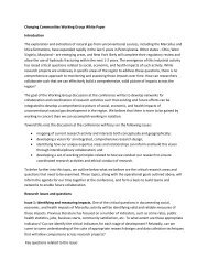 Changing Communities Working Group White Paper Introduction ...