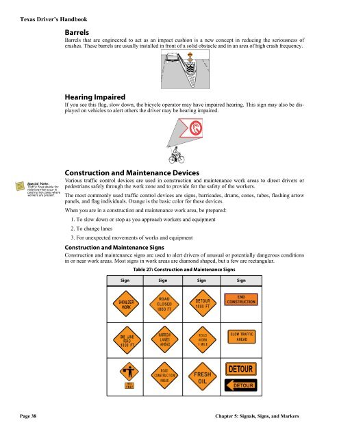 Texas Driver's Handbook - National Driver Training Institute