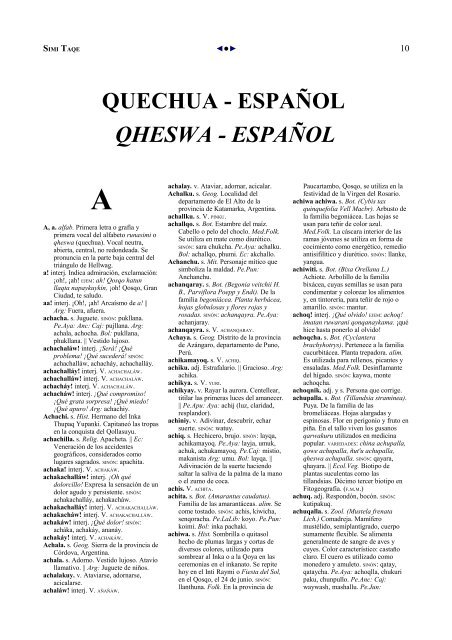 diccionario quechua cusco - ILLA