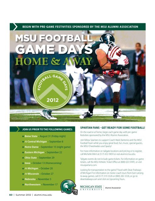 Raving fans wear Spartan jewelry - MSU Alumni Association ...