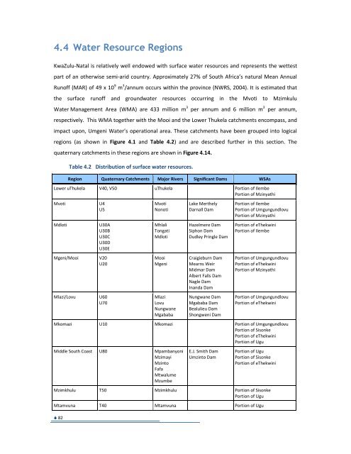 Section 4 Part 2 - Umgeni Water