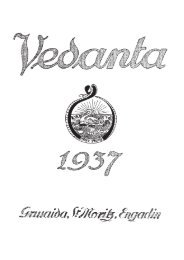 Vedanta Magazine 1937