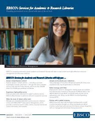 Download fact sheet (PDF) - EBSCO Information Services