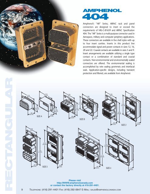 Rectangular Connectors - Amphenol Canada